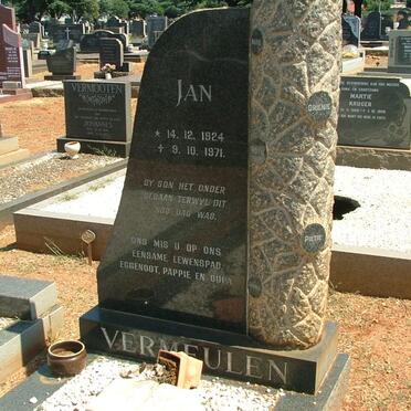 VERMEULEN Jan 1924-1971