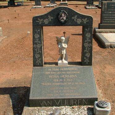 VUUREN Rosa Hermina, van 1952-1954