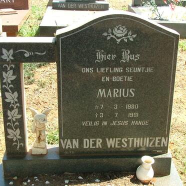 WESTHUIZEN Marius, van der 1980-1981