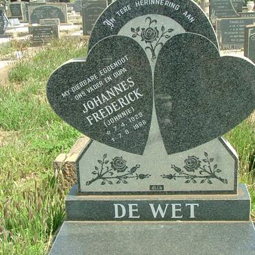 WET Johannes Frederick, de 1929-1986