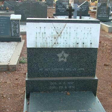 ZEELIE Freddie Johannes 1952-1974