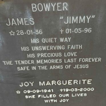BOWYER James 1936-1996 &amp; Joy Marguerite 1941-2000