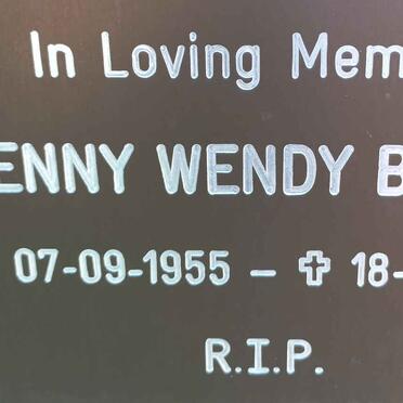 BAKER Jenny Wendy 1955-2017
