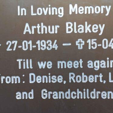 BLAKEY Arthur 1934-2016