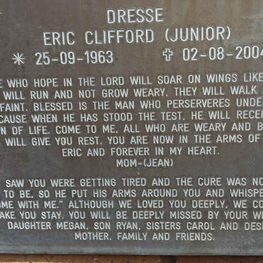 DRESSE Eric Clifford 1963-2004