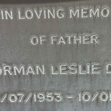 DICKS Norman Leslie 1953-1993