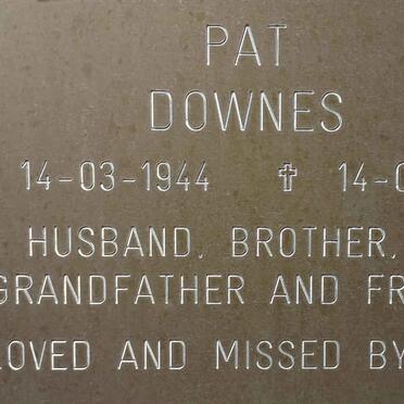 DOWNES Pat 1944-2008