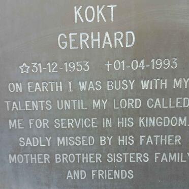 KOKT Gerhard 1953-1993