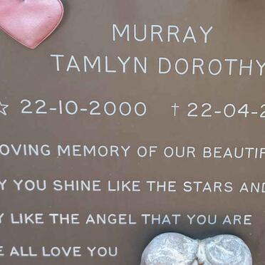MURRAY Tamlyn Dorothy 2000-2002