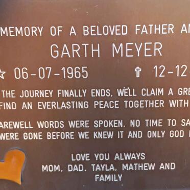 MEYER Garth 1965-2011