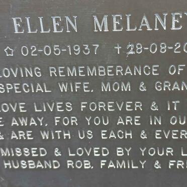 MELANEY Ellen 1937-2000
