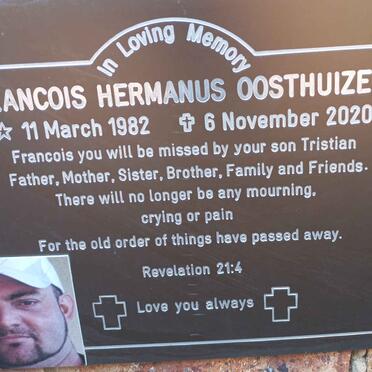 OOSTHUIZEN Francois Hermanus 1982-2020