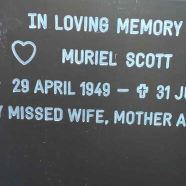 SCOTT Muriel 1949-2019