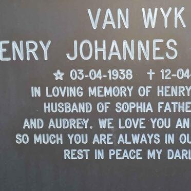 WYK Henry Johannes Jacobus, van 1938-1988