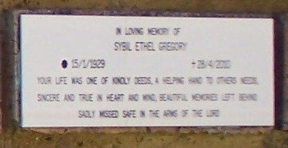 GREGORY Sybil Ethel 1929-20??
