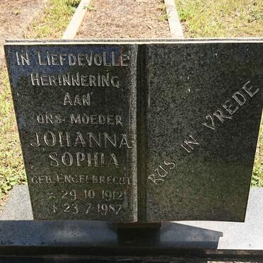 BEUKES Johanna Sophia nee ENGELBRECHT 1912-1987