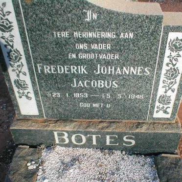 BOTES Frederik Johannes Jacobus 1853-1946