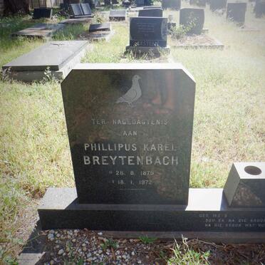 BREYTENBACH Phillipus Karel 1879-1972
