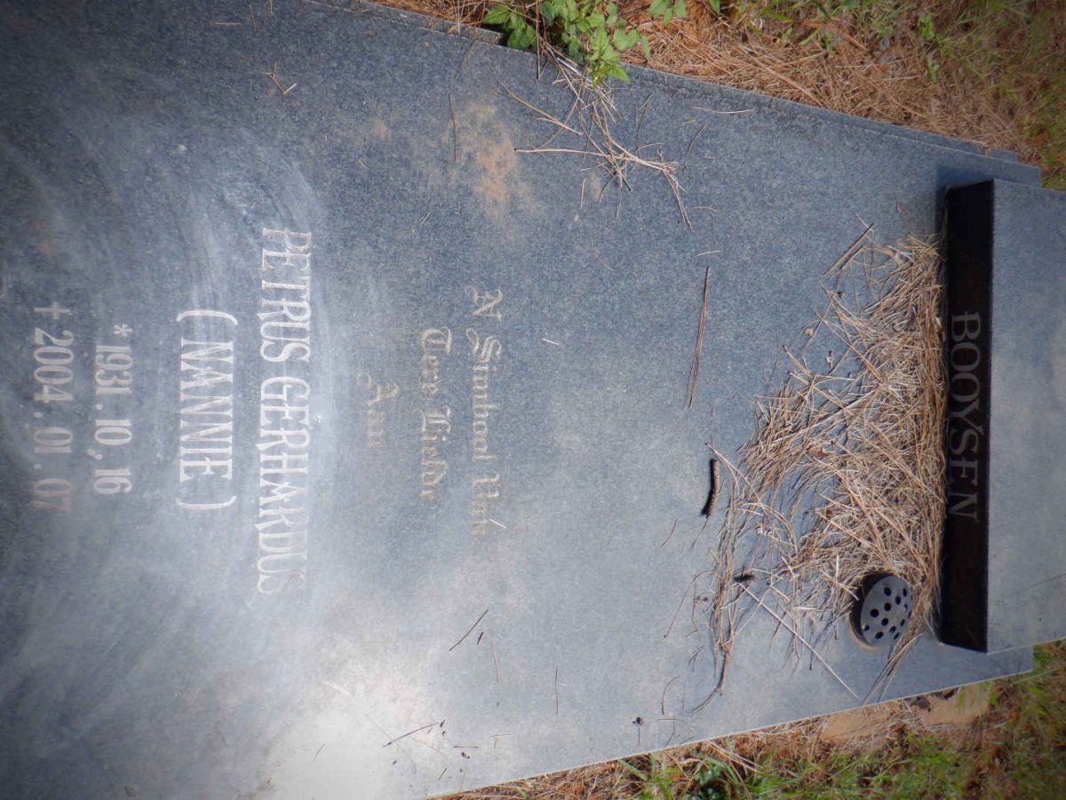 BOOYSEN Petrus Gerhardus 1931-2004