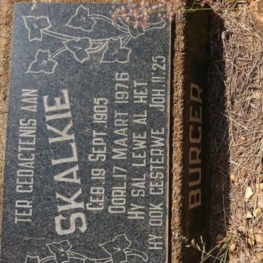 BURGER Skalkie 1905-1976