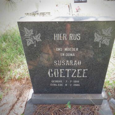 COETZEE Susara 1918-1985