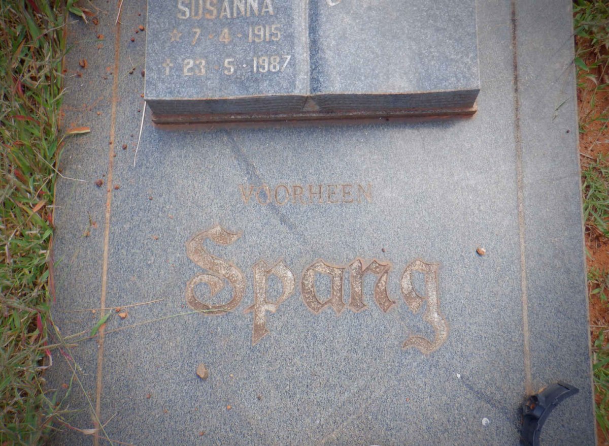 DORFLING Pieter Frans 1908-1970 &amp; Helena Susanna SPANG 1915-1987