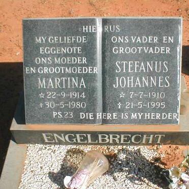 ENGELBRECHT Stefanus Johannes 1910-1995 &amp; Martina 1914-1980