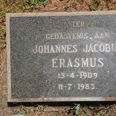 ERASMUS Johannes Jacobus 1909-1983
