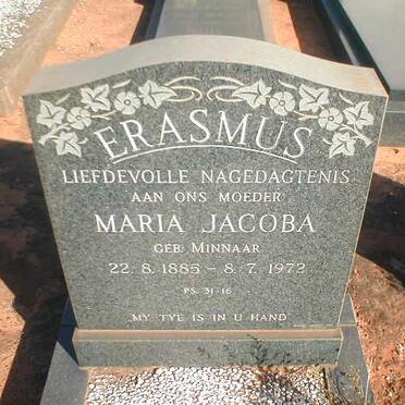 ERASMUS Maria Jacoba nee MINNAAR 1885-1972