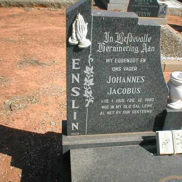ENSLIN Johannes Jacobus 1915-1990