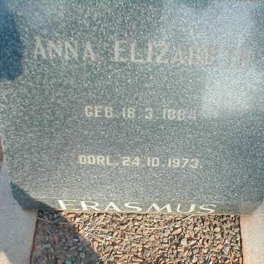 ERASMUS Anna Elizabeth 1884-1973