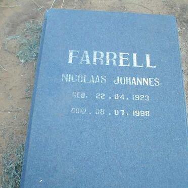 FARRELL Nicolaas Johannes 1923-1998
