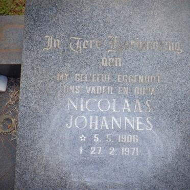 FERREIRA Nicolaas Johannes 1906-1971 &amp; Aletta Wilhelmina BUITENDAG 1921-1981