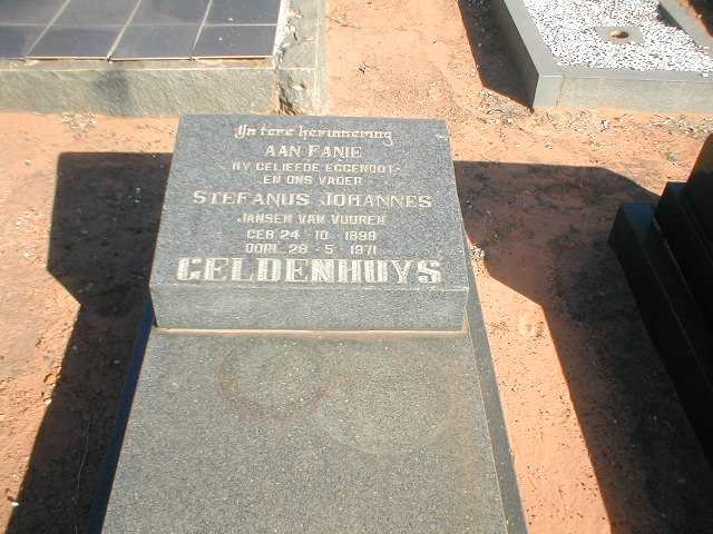 GELDENHUYS Stefanus Johannes Jansen Van Vuuren 1898-1971
