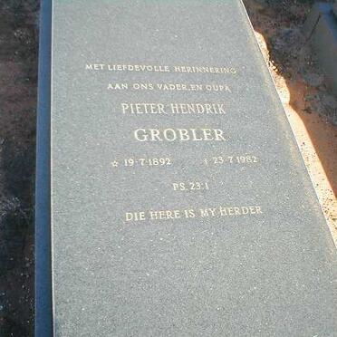 GROBLER Pieter Hendrik 1892-1982