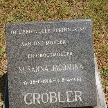 GROBLER Susanna Jacomina 1914-1981
