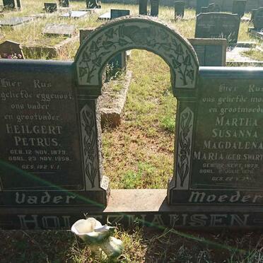 HOLTZHAUSEN Heilgert Petrus 1879-1958 &amp; Martha Susanna Magdalena Maria SWARTS 1879-1976