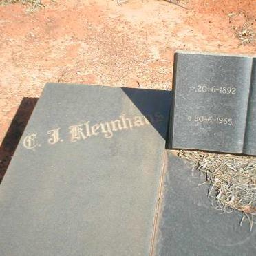 KLEYNHANS C.F. 1892-1965