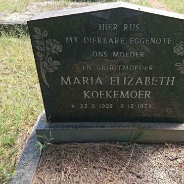 KOEKEMOER Maria Elizabeth 1922-1979