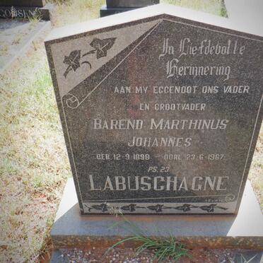 LABUSCHAGNE Barend Marthinus Johannes 1898-1967