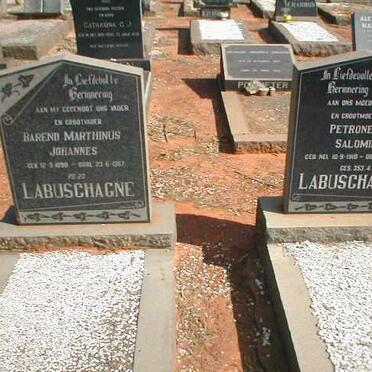 LABUSCHAGNE Barend Marthinus Johannes 1898-1967 &amp; Petronella Salomina 1910-1976