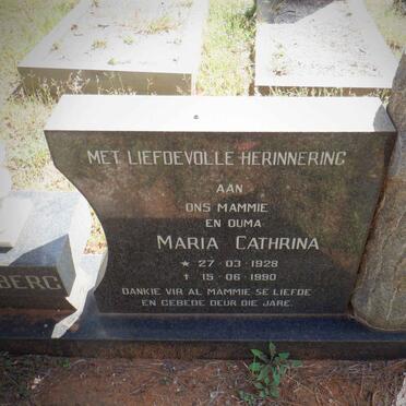 LIEBENBERG Barend Johannes 1922-1969 &amp; Maria Cathrina 1928-1990