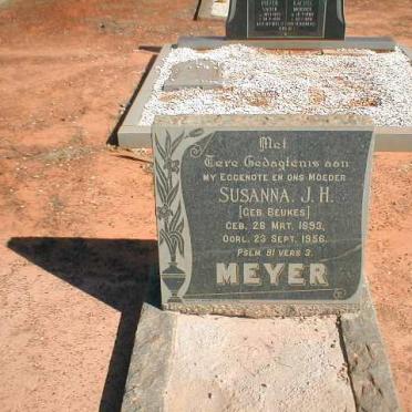 MEYER Susanna J. H. geb. BEUKES 1893-1956