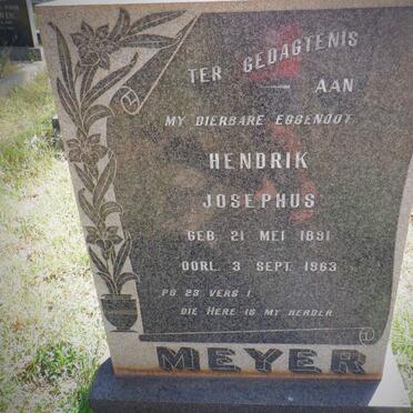 MEYER Hendrik Josephus 1891-1963