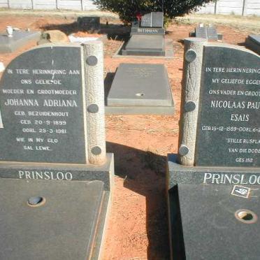 PRINSLOO Nicolaas Paulus Esais 1889-1976 &amp; Johanna Adriana BEZUIDENHOUT 1899-1981