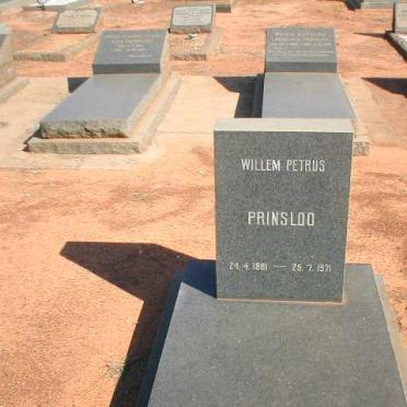PRINSLOO Willem Petrus 1881-1971