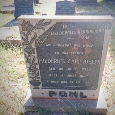 POHL Frederick Carl Joseph 1873-1962 &amp; Dorothea Cecilia Izabella ELOFF 1880-1966