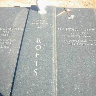ROETS Martha Louisa 1919-1999
