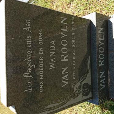 ROOYEN Wanda, van 1922-1994