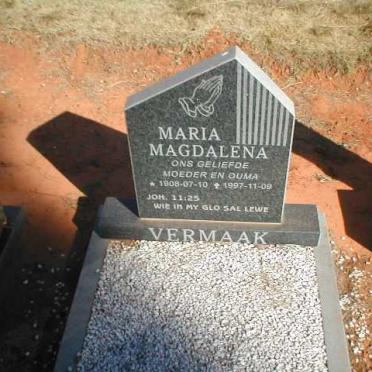 VERMAAK Maria Magdalena 1908-1997